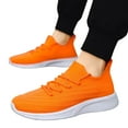 thumbnail image 3 of Ramiter Mens Sneakers Male Fashion Sneakers Adult Mens Running Shoes Men's Sneaker New Stylish Couple Thick Sole Elevated Men Sports Shoes Men,Orange, 3 of 5