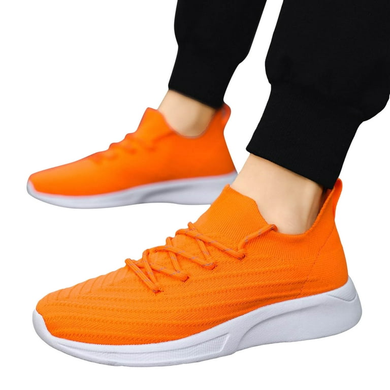 Orange running shoes mens discount