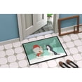 thumbnail image 2 of English Springer Spaniel Snowman Christmas Door Mat, 2 of 4