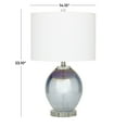 thumbnail image 3 of DecMode 23" Blue Table Lamp with White Linen Shade (2 Count), 3 of 10