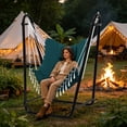 thumbnail image 5 of G TALECO GEAR Hammock Chair with Stand, Heavy-duty Hanging Chair with Stand, Sturdy Swing Chair Stand 350lbs, Hammock Chair Included, for Indoor Outdoor, Green, 5 of 7
