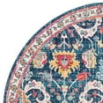 thumbnail image 5 of SAFAVIEH Evoke Lagrange Oriental Area Rug, Navy/Fuchsia, 6'7" x 6'7" Round, 5 of 7
