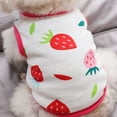 thumbnail image 3 of 4 Pieces Cute Cotton Dog Shirt for Small Dogs Soft Puppy T-Shirts Breathable Sleeveless Cat Shirts Summer Pet Clothes Kitten Doggy Pajamas Vest Apparel - X-Large, 3 of 7