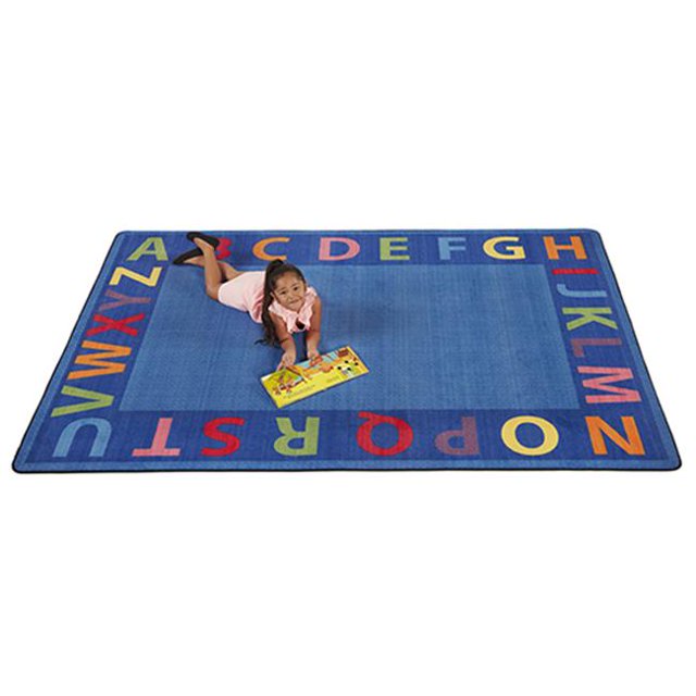 Early Childhood Resources ELR-FE909-34A 6 x 9 ft. A-Z Circle Time Seating Rug