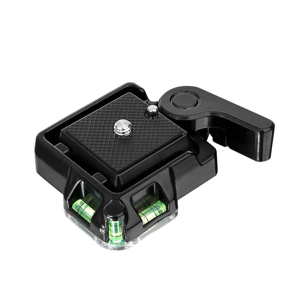 Placa Base De Trípode De Cámara De Aleación De Aluminio Placa De Liberación Rápida Adaptador De Conexión Rápida Con Fader Para Cámara De Tarjeta De Trípode Monopie Cateissary EL010904-00