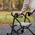 thumbnail image 4 of HELLHERO Colorful Cow Print Walker Seat Cover Walker Seat Cushion Cover Machine Washable for Outdoor Park Easy Fit Soft, 4 of 7