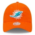thumbnail image 2 of Women's New Era  Orange Miami Dolphins  Main Core Classic 2.0 9TWENTY Adjustable Hat, 2 of 6