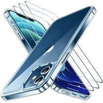 LotFancy Clear Case for iPhone 14 Pro Max 6.7-Inch with 3 Pcs Glass Screen Protector