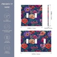 thumbnail image 2 of Yayeee Toggle Light Switch Wall Plate 2-Gang 4.56"x4.48" Decorative Outlet Cover, Blooming Flowers Pattern, 2 of 7