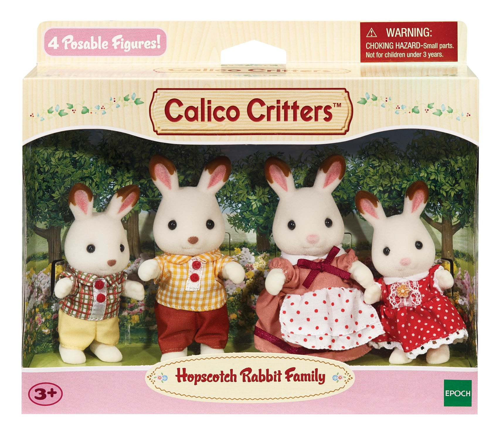 Calico Critters Hopscotch Rabbit Family for sale online 