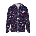 thumbnail image 1 of Fotbe Winter Sports Fun Pattern Chaqueta con Protección Solar UPF 50+ para Hombre y Mujer, Camisa con Capucha y Bolsillos-Small, 1 of 7