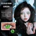 thumbnail image 3 of UYAAI-lentillas de colores para Halloween, lentes de contacto de color verde, Anime, 3 of 4
