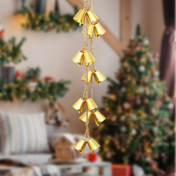 Amzcrzy Metal Bells Christmas Bells for Garland Copper Christmas Decor Vintage Christmas Hanging Bells Rop Decorations Christmas Decorations Halloween Decorations Fall Decor Home Decor