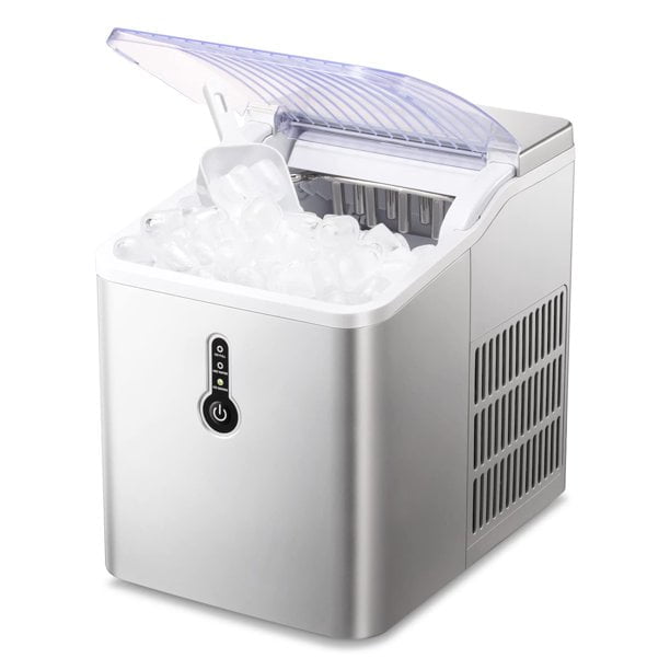 AGLUCKY Countertop Ice Maker Machine, Portable Compact Ice Cube Maker