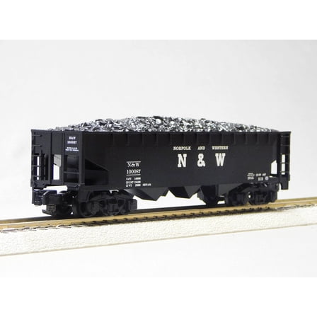 Lionel American Flyer Norfolk & Western 3 Bay Coal Hopper #100087 S Gauge