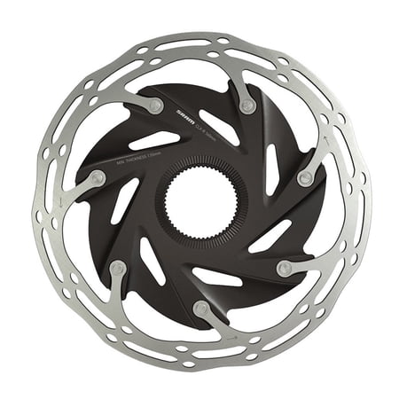 CenterLine XR Disc Brake Rotor - 140mm/160mm, Center Lock, Silver/Black