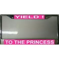 thumbnail image 2 of Yield to the Princess-Pink License Plate Frame  Free Screw Caps with this Frame, 2 of 2