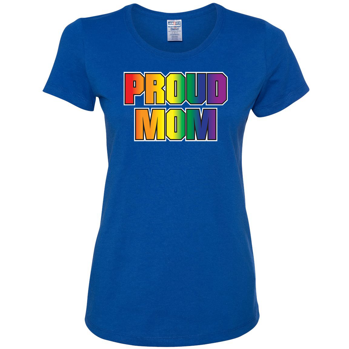 Proud Mom Gay Lesbian Ally Support LGBT Pride Womens Graphic T-Shirt ...