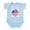 Sky Blue, variant on CafePress - Quarter Rican Infant Bodysuit - Baby Light Bodysuit, Size Newborn - 24 Months