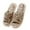Coffee, variant on Japanese Style Open Toe Slippers Floral Linen Indoor House Shoes For Men And Women Lightweight Washable Sandals (Green 5.5)