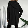 thumbnail image 6 of UPPADA Women's Long Sleeve Hooded Jacket Fall Winter Fashion Clothes Lightweight Casual Zip up Long Hoodies Pullover Tunic Sweatshirts Black,S, 6 of 7