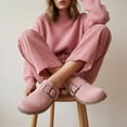 thumbnail image 2 of Cushionaire Blain Suede Clogs for Women | Genuine Leather Slip on Clogs with Oversized Buckle | Classic Closed Toe Mule Design for Everyday Casual Wear, 2 of 12
