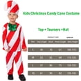 thumbnail image 1 of Disfraz de bastón de caramelo para niños, disfraz de Halloween para niños y niñas, disfraz de bastón de caramelo de rayas rojas para fiesta de Navidad, 1 of 5