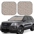 thumbnail image 6 of Kdxio Cute Rabbit Print 2-Piece Sun Shade Front Windshield - Foldable Car Front Window Sunshades for Most Sedans SUV Truck, 6 of 6