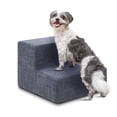thumbnail image 1 of Best Pet Supplies Dog Stairs & Steps - Foam Steps for Small Dogs & Cats, Non-Slip Indoor Balanced Pet Step Support, Dog Ramp, No Assembly, Dark Gray Linen, 2-Step (12-inch Height), 1 of 6