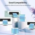 thumbnail image 3 of WWS-YEGAWEN 2" x 2" Square Thermal Labels Stickers, Holographic Thermal Stickers Labels, Waterproof Glitter Direct Thermals Label for Small Business, DIY Design- Holographic Blue, 3 of 4