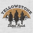 thumbnail image 2 of Women's Yellowstone Riders Of Dutton Ranch Silhouette  Racerback Tank Top White Heather Large, 2 of 4