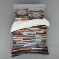 thumbnail image 2 of Ambesonne Retro Bedding Set 3 Pcs, Abstract Colored Stones, Twin XL, Mauve Teal Ivory, 2 of 3