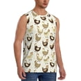 thumbnail image 2 of Bingfone Chicken Cartoon Pattern Men's Tank Tops Workout Sleeveless Tee Shirts Running Beach Tanks for Men-XX-Large, 2 of 8