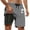 Z160-Grey, variant on Anti-Chafe Swim Trunks with Liner Fashion Funny/novelty Print Quick Dry Beach Swimming Shorts with Liner Upf 50+ Sun Protection Fishing Shorts for Men