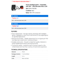 thumbnail image 2 of Xenon Headlight Igniter - Compatible with 2001 - 2005 Mercedes-Benz C240 2002 2003 2004, 2 of 2