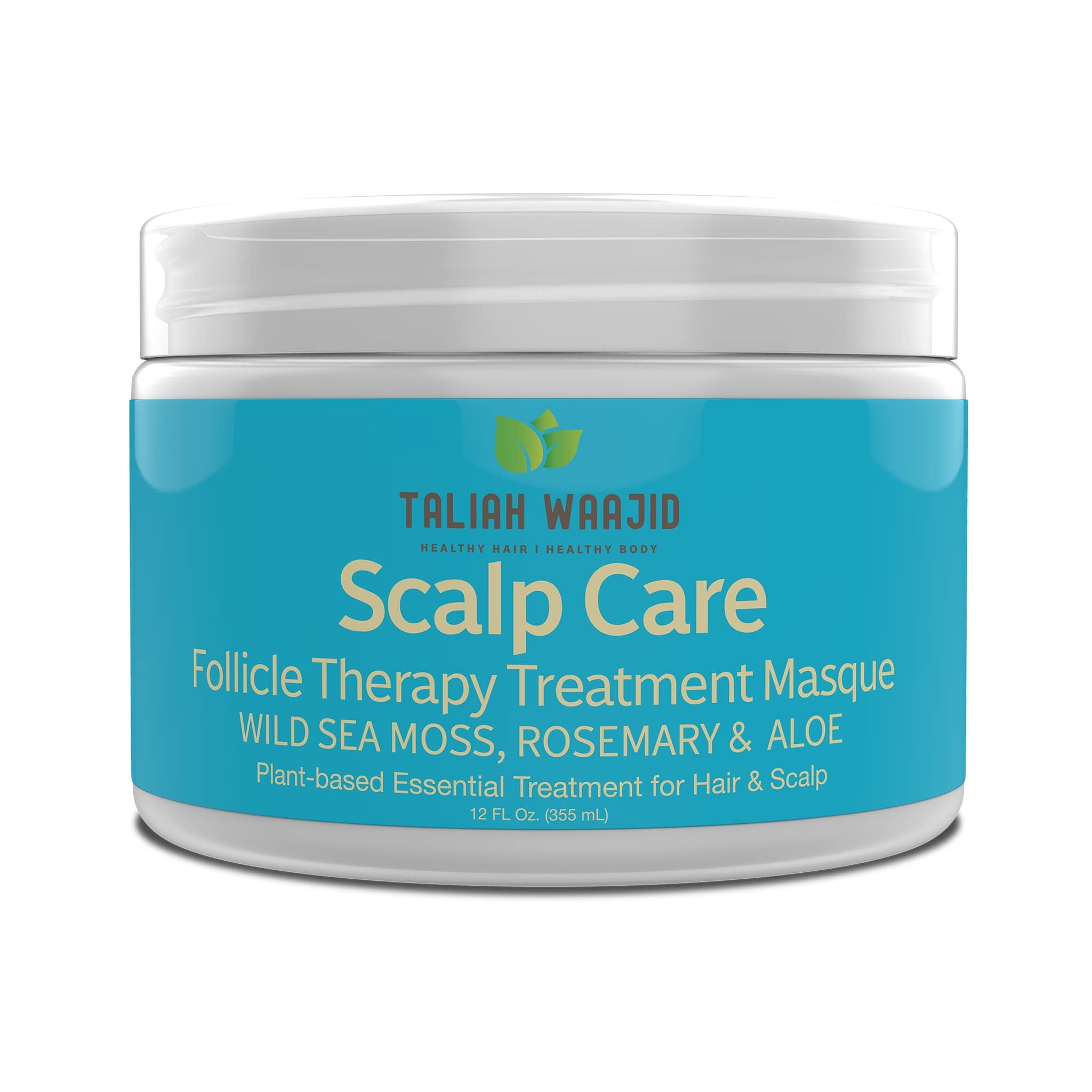 Taliah Waajid Scalp Care Follicle Therapy Treatment Hair Masque - Deep Conditioning Hair Mask For Women And Men, Made With Wild Sea Moss, Rosemary & Aloe For Dry, Damaged Hair Treatment, 12oz (V104)