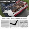 thumbnail image 6 of Whosucclay American Deer Art Easy Remove Golf Cart Seat Protector Breathable for Club Car Yamaha EZGO Icon, Elastic Golf Cart Seat Cover, 6 of 7