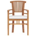 thumbnail image 3 of vidaXL 3 Piece Garden Dining Set Solid Wood Teak, 3 of 5