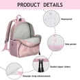 thumbnail image 4 of Chic Paisley Pattern Backpack - Waterproof Ergonomic School Bag with Durable Reinforced Stitching, 4 of 5
