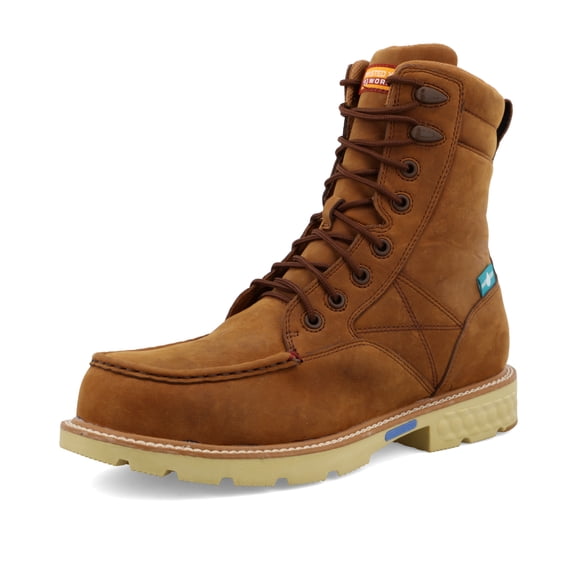 Twisted X Men's 8" Lace-Up Wedge Work Boot Composite Toe - MXCNW03 11 EE US