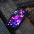thumbnail image 4 of WIRESTER Shockproof Soft Rubber Cover Case for Apple iPhone 16e 6.1" 2025, Purple Nebula Galaxy, 4 of 5