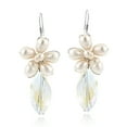 thumbnail image 2 of Sparkling White Elegance Floral Ray Pearl Shell and Crystal Jewelry Set, 2 of 6
