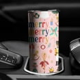 thumbnail image 3 of 20oz Pink Christmas Nutcracker Pattern Skinny Tumblers Stainless Steel Tumbler with Lid and Straw,Vacuum Insulated Double Wall Travel Tumbler Cups with Cleaning Brush for Coffee,Tea, 3 of 6