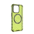 thumbnail image 3 of 2-in-1 Magnetic Phone Case for iPhone 13 Pro, [Anti-fall] [Compatible with MagSafe] Shockproof Translucent Honeycomb Pattern Back Ultra Slim Protective Case for iPhone 13 Pro,Green, 3 of 11