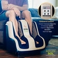 thumbnail image 4 of Human Touch Reflex SOL Foot & Calf Massager w/ Heat - Plantar Fasciitis Relief + Circulation + Shiatsu Deep Kneading + Vibrating for Stress + Compression - Adjustable for Women and Men up to Size 12, 4 of 5