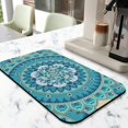 thumbnail image 2 of 2 Pack Washable Rubber Bohemian Vintage Floral Dish Drying Mats for Kitchen Counter Home Large Coffee Bar Pad Accessories and Decor for Utensils Stemware (2pcs 18''x24''+19.5''x12''), 2 of 6