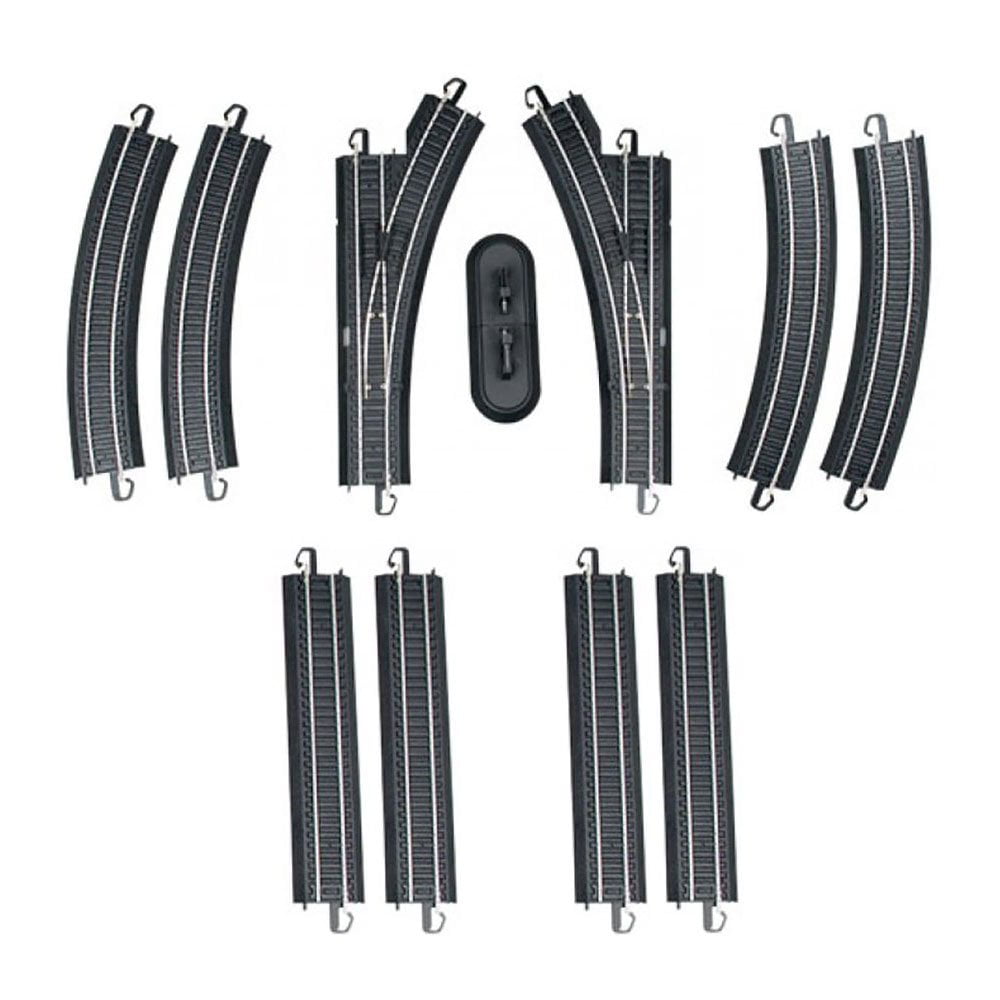 Bachmann BAC44497 HO-Scale World's Greatest Hobby E-Z Track Pack-Steel 45 Pieces 