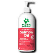 Doggie Dailies Wild Alaskan Salmon Oil for Dogs Made in the USA, Fish Oil for Dogs Rich in EPA & DHA to Support Skin & Coat Health, Joint Health, Heart Health & The Immune System