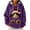 #135-Purple, variant on Craaazy Hooded Sweatshirts for Women Christmas Print Long Sleeve Tops Gifts