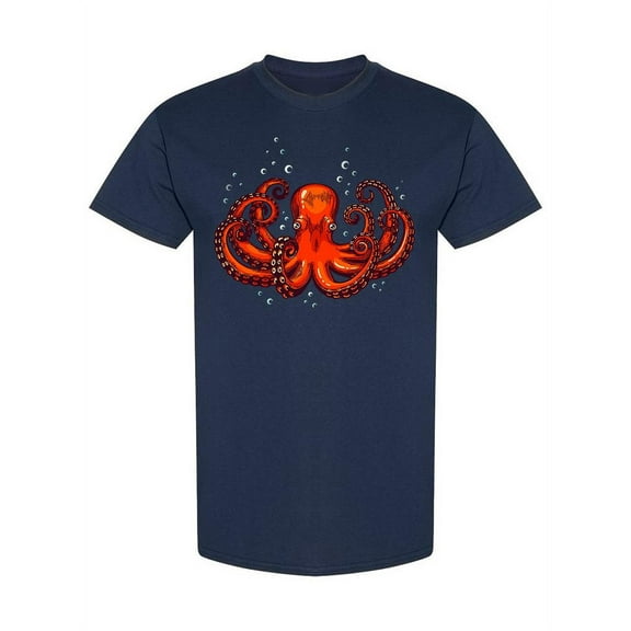 Red Squid T-Shirt Men -Image by Shutterstock, Male x-Large